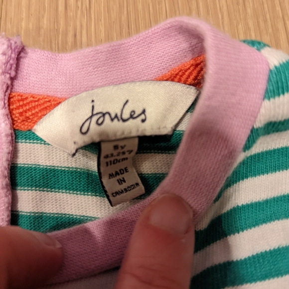 Striped Horse Dress with Rainbow Design - Picture 2 of 7